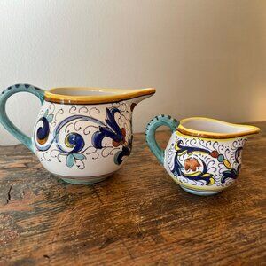 Vintage Hand Painted Ricco Deruta Italian Ceramica